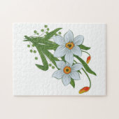 チューリップと水仙の花 ジグソーパズル (横)