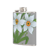 チューリップと水仙の花 フラスク (左)