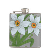 チューリップと水仙の花 フラスク (正面)