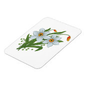 チューリップと水仙の花 マグネット (左側)