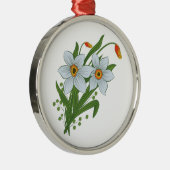 チューリップと水仙の花 メタルオーナメント (右)