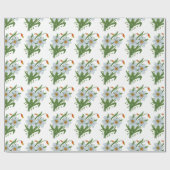 チューリップと水仙の花 ラッピングペーパー (フラット)