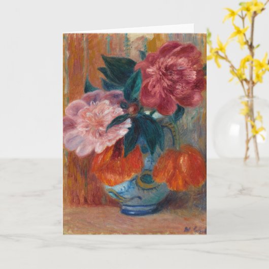 チューリップと牡丹 | ウィリアム・ジェームス・グラクンズ カード (黄色い花)