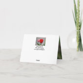 チューリップと聖なる書物、 経典 カード (裏面)