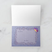 チューリップと蝶の母の日 カード (内部)