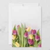 チューリップのウェディング 招待状 (裏面)