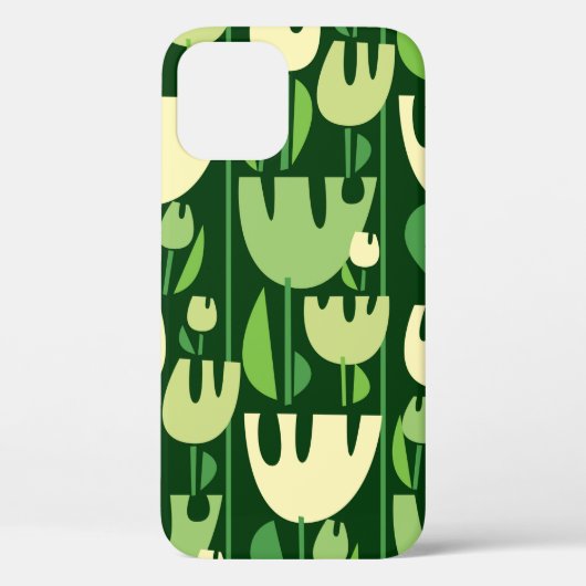 チューリップのカラーの継ぎ目のないパターン Case-Mate iPhoneケース (裏面)