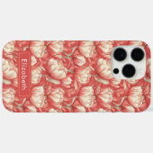 チューリップのクラシカルなデザインのカスタムiPhoneケース 女子向け Case-Mate iPhoneケース (裏面 (横))