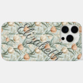 チューリップのクラシックデザインのカスタマイズ可能なiPhoneケース Case-Mate iPhoneケース (裏面 (横))