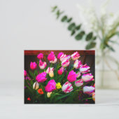 チューリップのクリスマスドリームと親愛の#1ポストカード ポストカード (スタンド正面)