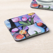 チューリップのコースターセット6 コースター (左側)