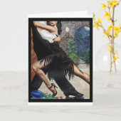 チューリップのタンゴ カード (黄色い花)