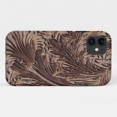 チューリップのデザインの印刷ブロック1875年(切り分けられた木) Case-Mate iPhoneケース (裏面(横))