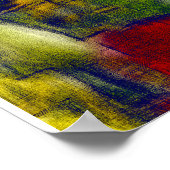 チューリップのデジタル効果スタイル"impression" ポスター (角)