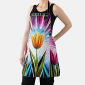 チューリップのトリオ：春のバースト美しい エプロン (インサイチュ)