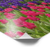 チューリップのヒヤシンスとブドウのヒヤシンスのパターン フォトプリント            (角)