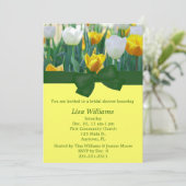 チューリップのブライダルシャワーの招待状 招待状 (スタンド正面)