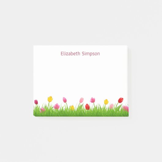 チューリップのポストイットメモ ポストイット (正面)