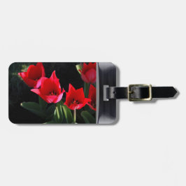チューリップのポートレート ラゲッジタグ