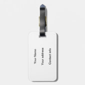 チューリップのポートレート ラゲッジタグ (裏面縦)