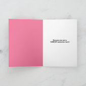 . .チューリップのユーモアを持つ、お母さんの日がかわいい亀 シーズンカード (内部)