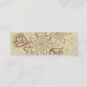 チューリップの入れ墨のプロフィールカード(砂) スキニー名刺 (裏面)