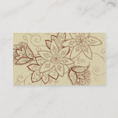 チューリップの入れ墨の名刺(砂) 名刺 (裏面)