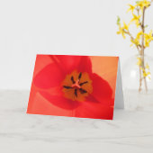 チューリップの内側 カード (黄色い花)