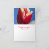 チューリップの友情のメッセージカード カード (内部)