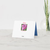 チューリップの友情のメッセージカード カード (裏面)