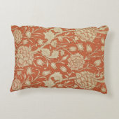 チューリップの壁紙のデザイン1875年 アクセントクッション (裏面)