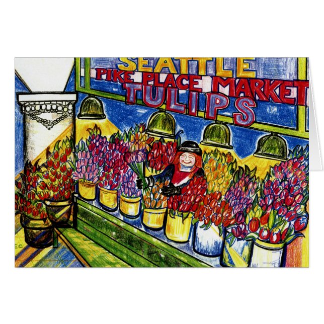 チューリップの女性 (正面横)