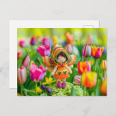 チューリップの小さな妖精 シーズンポストカード (正面/裏面)