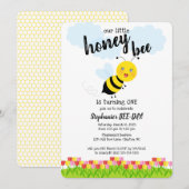 チューリップの庭の蜂 招待状 (正面/裏面)