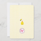 チューリップの庭の蜂 招待状 (裏面)