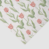 チューリップの庭パターン 薄葉紙 (詳細)