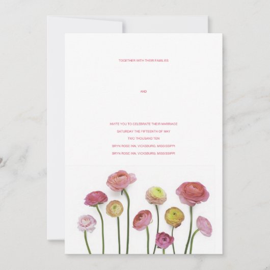 チューリップの招待状 招待状 (正面)