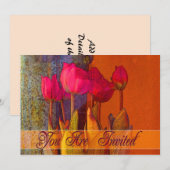 チューリップの招待状 招待状 (正面/裏面)