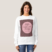 チューリップの方が生活が良い – パターン スウェットシャツ (正面フル)