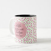 チューリップの方が生活が良い – パターン ツートーンマグカップ (正面左)