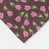 チューリップの方が生活が良い – パターン フリースブランケット (角)