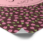 チューリップの方が生活が良い – パターン ポスター (角)