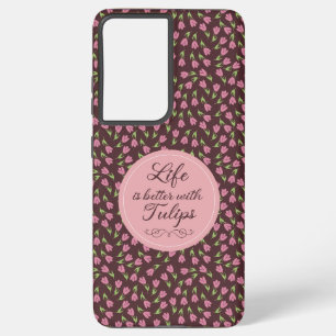 チューリップの方が生活が良い – パターン SAMSUNG GALAXY S21 ULTRAケース