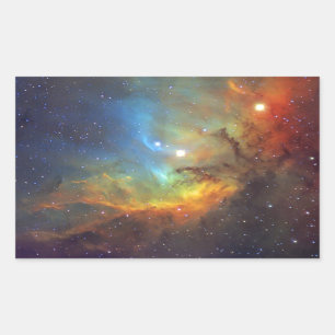 チューリップの星雲SH2-101 NASA 長方形シール