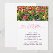 チューリップの春の祭り 招待状 (正面/裏面)