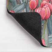 チューリップの時間オリジナルのマウスパッド マウスパッド (コーナー)