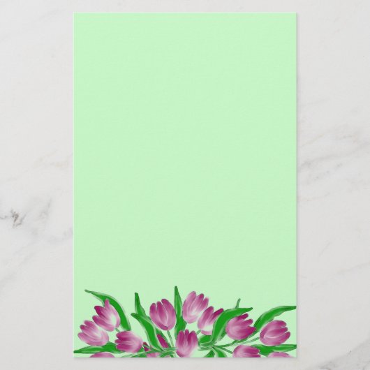 チューリップの時間文房具 便箋 (正面)