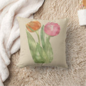 チューリップの枕 クッション (ブランケット)