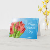 チューリップの母の日のカード カード (黄色い花)