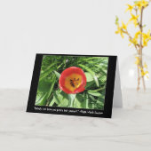 チューリップの目 カード (黄色い花)